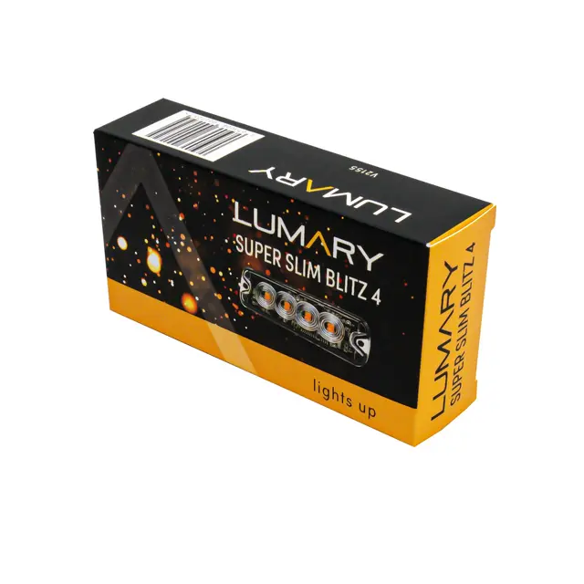 Lumary superslim blitzer med 4 LED | Cruise light | Nattmodus