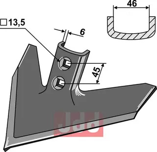 G&#229;sefot-skj&#230;r 254 x 6 John Deere/Morris/Treffler
