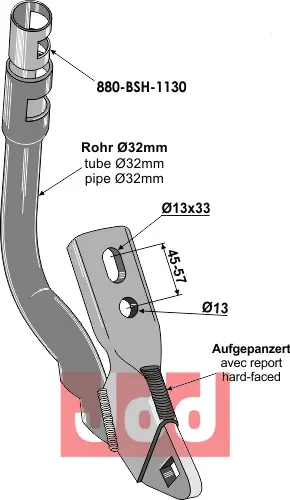 Holder for såskjær - JDD Utstyr