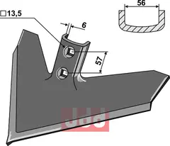 Gåsefot-skjær 420 x 6 Passer til mange fabrikater