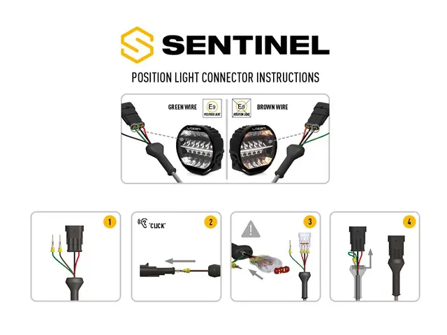 Lazer® Sentinel 7" Elite Black fjernlys Sort. 7 tommer. 10248lm 