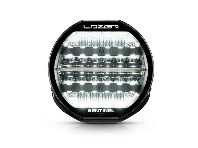 Lazer® Sentinel 9 Elite GEN2 fjernlys Sort. 9 tommer. 15232lm. Parklys 
