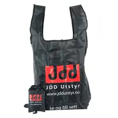 JDD Utstyr foldbart handlenett sort med logo