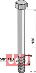 Bolt 5/8'' 11G