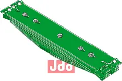 Bladfj&#230;rsett komplet 7 lag - 770mm Kverneland