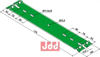 Bladfjær - 700mm Kverneland