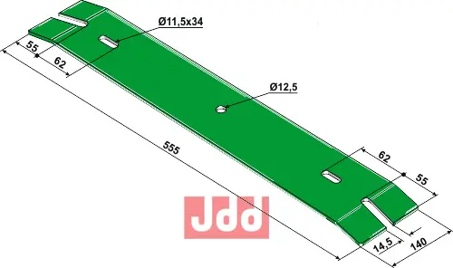 Bladfjær - 555mm - JDD Utstyr
