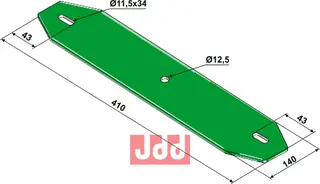 Bladfj&#230;r - 410mm Kverneland