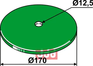 Bladfjærskive - Ø170 Kverneland