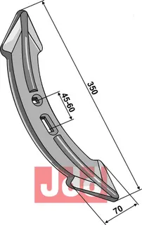 Stubharvespiss 360x65x15