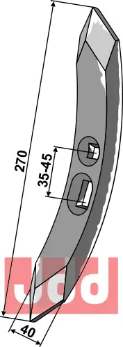 Stubharvespiss 270x40x15mm - JDD Utstyr