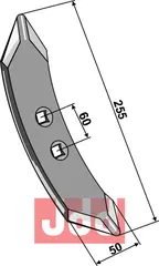 Stubharvespiss 255x50x8mm Huard/Kuhn/Amazone / BBG