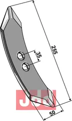 Stubharvespiss 255x50x8mm