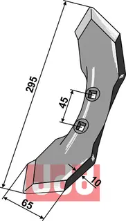 Grubbeskjær 300x65x10mm