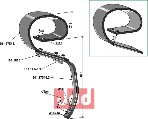 Stubharvetand 150x16 - GOLIATH - JDD Utstyr