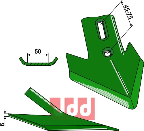 Gåsefot-skjær 180mm - JDD Utstyr