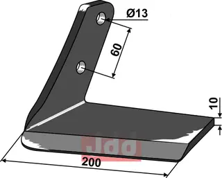 Erstatningsvinge til Farmet Hole: 12,5, Lengde: 200
