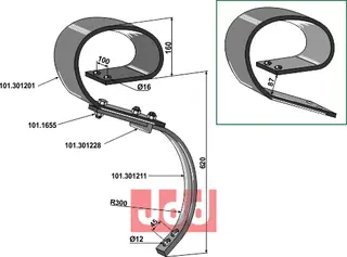 Stubharvetand 150x12 - Titan