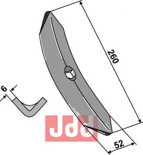 Harvspiss 260x52x6mm