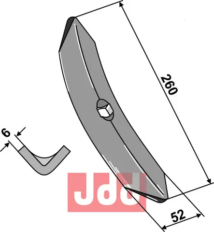 Harvspiss 260x52x6mm