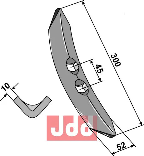 Harvspiss 300x60x10mm - JDD Utstyr