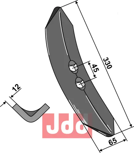 Harvspiss 330x70x12mm - JDD Utstyr