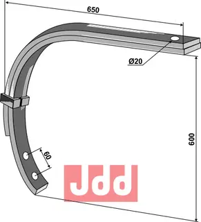 Dobbeltfjær 55x40