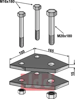 Holder 165x15x100