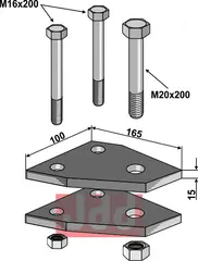 Holder 165x15x100