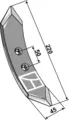 Grubbeskjær 220 mm