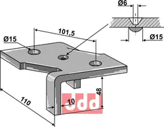 Holder for  4 1/2 lags harvetand