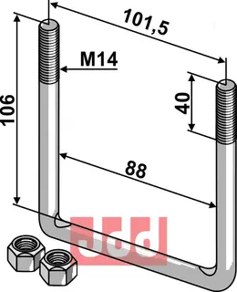 Spændebøjle - M14