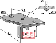 Holder for  4 1/2 lags harvetand