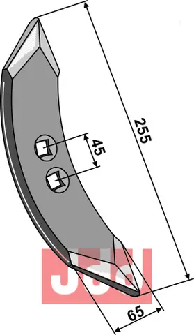 Stubharvespiss 255x65x8mm Jean de Bru