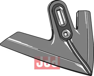 Gåsefot-skjær 310mm til kultivator Amazone, Kverneland, 310mm bredde