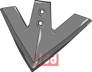 Gåsefot-skjær 310mm til kultivator Howard, 310mm arbeidsbredde