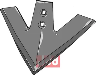 Gåsefot-skjær til ukjent merke 310mm, hole spacing 75
