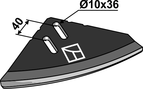 Skraper til Centaur 10x36 mm hull, ukjent merke