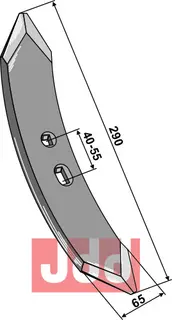 Stubharvespiss MF 290x65x10