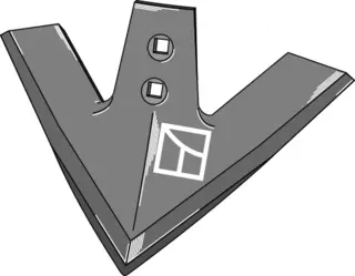 Gåsefotskjær 420 mm 420x8 mm