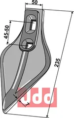 Gåsefot-skjær "OTMA" 120mm Vogel u. Noot/Otma