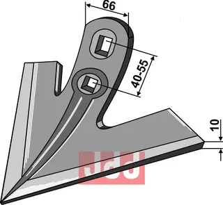 Gåsefot-skjær "OTMA" 250mm Vogel u. Noot/Otma