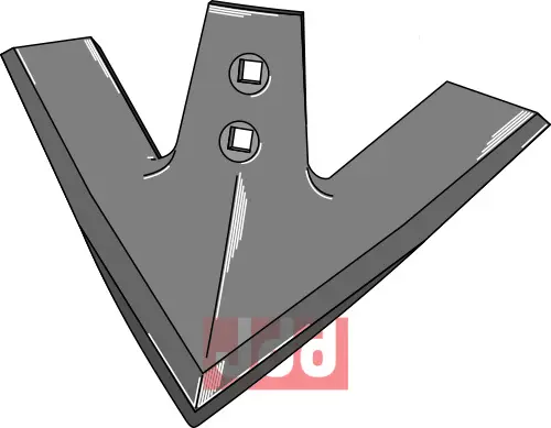 Gåsefot-skjær 460mm (75) - JDD Utstyr
