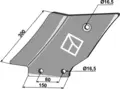Motkniv venstre hull 16,5, avst. 80