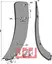 Subsoiling shank - left model Lengde 880 mm, tykkelse 15 mm