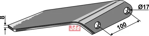 Vingeskjær 8mm - venstre - JDD Utstyr