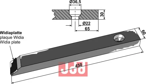 Skjær-spiss - WolframCarbid - JDD Utstyr