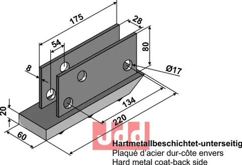 Heel til Rabe Boring: 17mm, lengde: 220mm