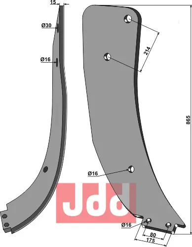 Tand, høyre - JDD Utstyr