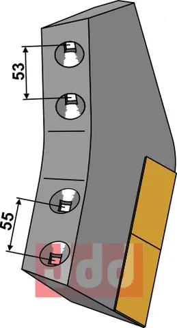 Share - Hard metal - right Bigham, Howard, 130 cm